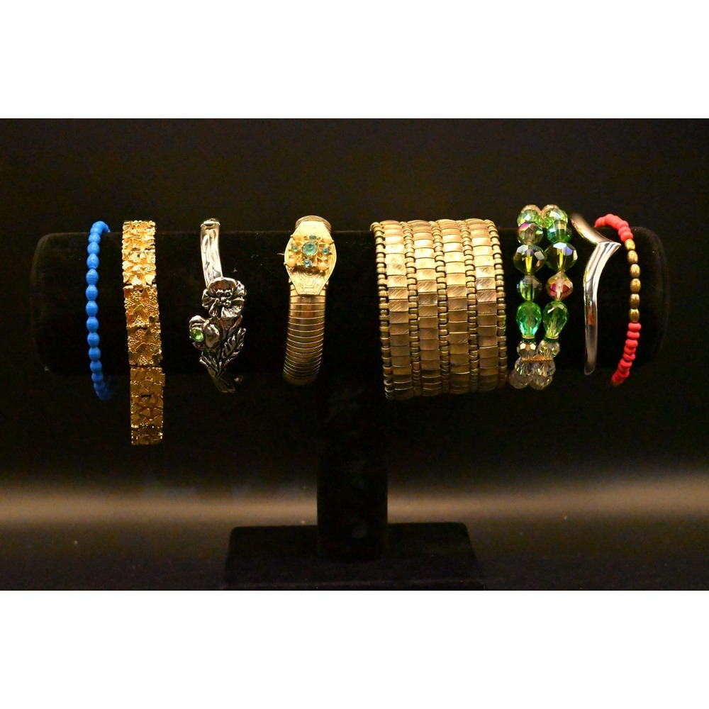 Vintage & Modern Bracelet Lot Mixed Jewelry Accessories Fashion Outfit Accent